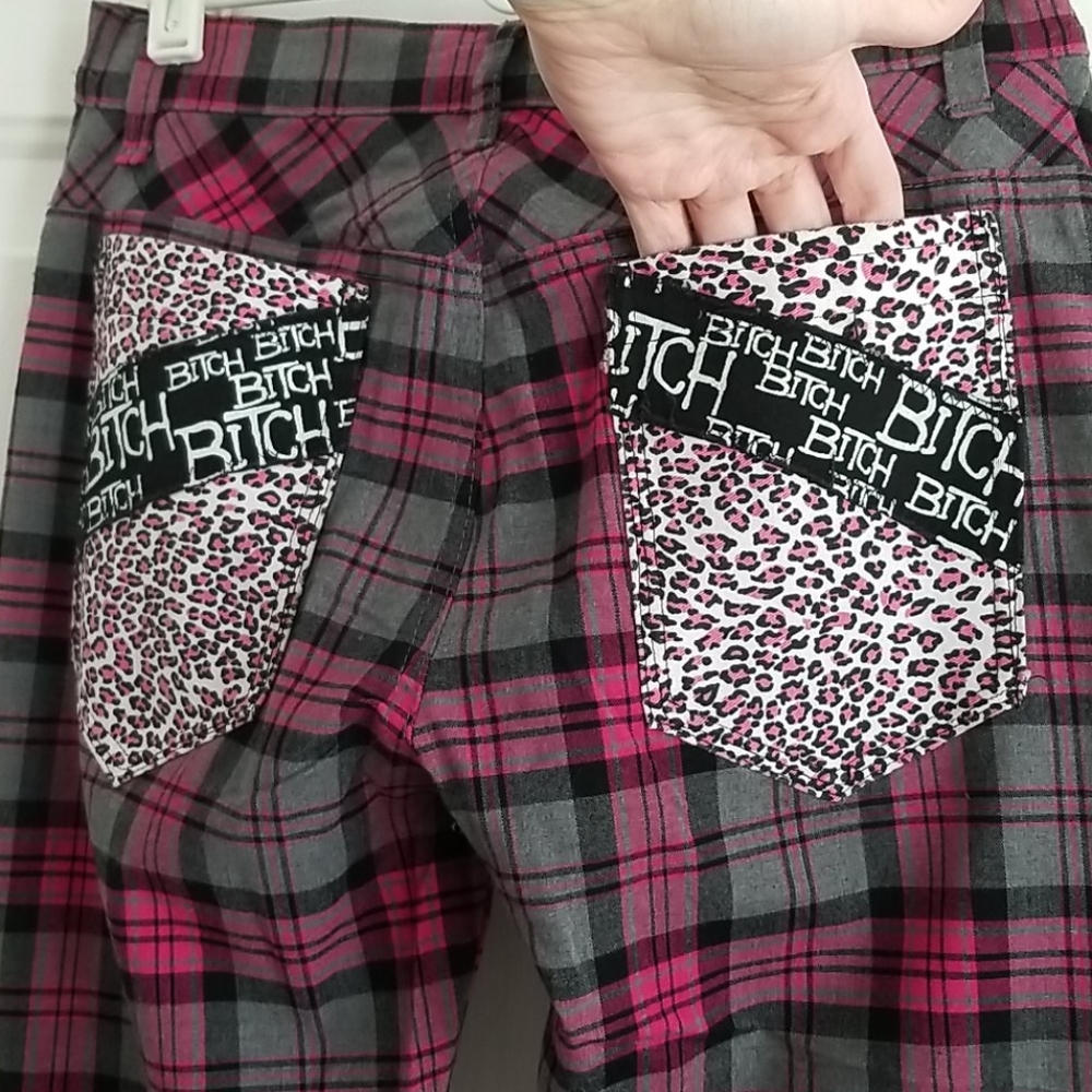 *3 FOR $15* Plaid Punk Skinny Bitch Leopard Pants